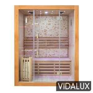 Vidalux 3 Person Traditional Sauna With Bluetooth