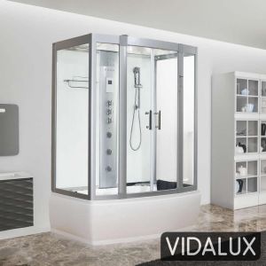 Vidalux Aegean 1500 Steam Shower Whirlpool & AirSpa Bath 1500 x 900