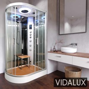 Vidalux Clearwater 1200 Right Steam Shower 1200 x 800