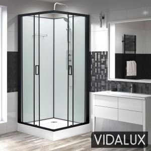 Vidalux Kontrast 800 x 800 Square Hydro Shower Cabin