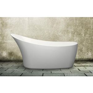 Pearl LWFB12 White Freestanding Bath 1590 x 680