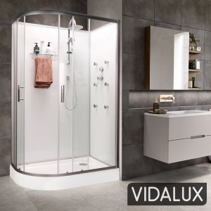 Vidalux Hydro SS712 Right Shower Cabin 1200 x 800