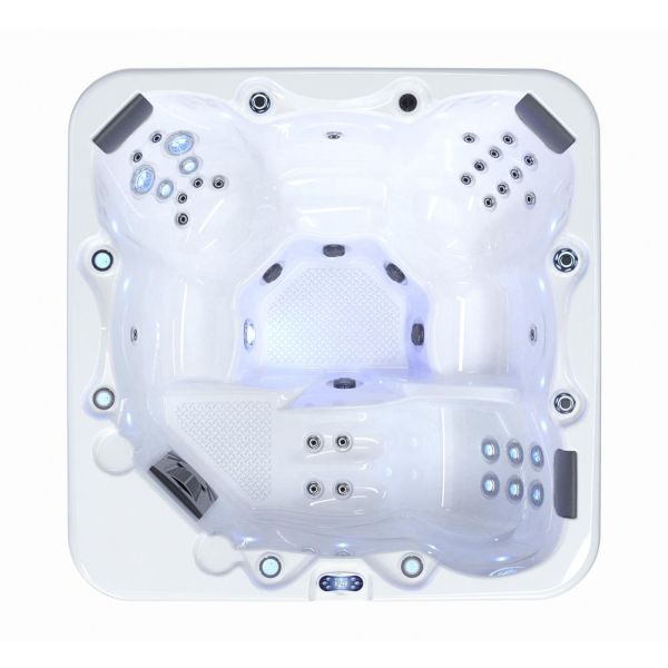 Platinum Spas Santorini ZR6006 Plug & Play 13 Amp 6 Person Hot Tub, White colour ,image 1