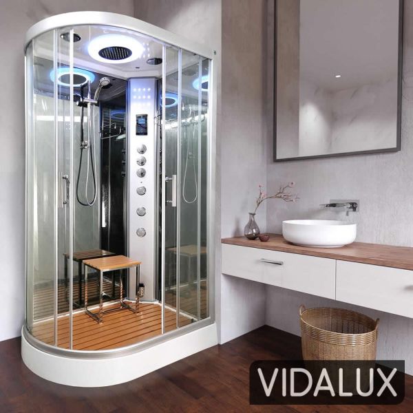 Vidalux Clearwater 1200 Right Steam Shower 1200 x 800 ,image 1