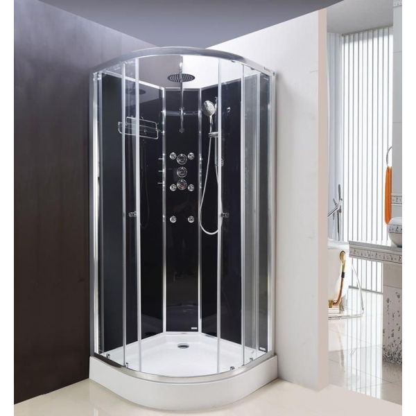 Lisna Waters LW15 900 x 900 Glass Backed Quadrant Shower Pod ,image 1