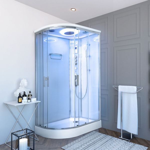 Lisna Waters Mayfair-AU 1200 x 800 Right Hand Offset Quadrant Hydro Shower, White colour ,image 20