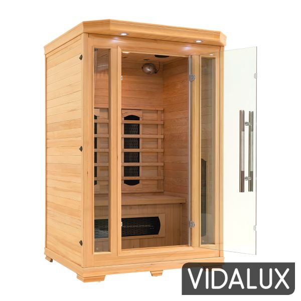 Vidalux Classic 2 Person FAR Infrared Sauna, Hemlock colour ,image 1