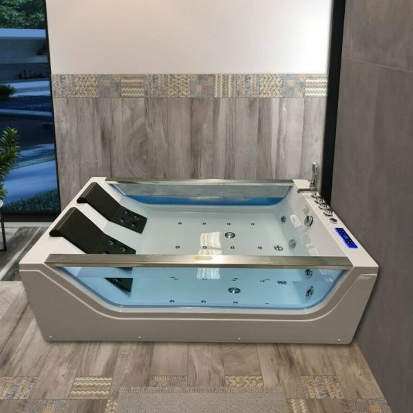Platinum Spas 2 Person 1800 x 1200 Kingston Whirlpool Bath, White colour ,image 1