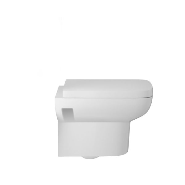 Arlo Wall Hung Pan & Seat, White colour ,image 1
