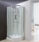 Lisna Waters LW16 800 x 800 Glass Backed Quadrant Shower Pod