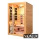 Vidalux 2 Person Hybrid Sauna With Traditional & Full Spectrum Infrared Complete Heat