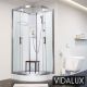 Vidalux Pure E White 900 x 900 Electric Shower Cabin