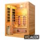Vidalux 3 Person Hybrid Sauna With Traditional & Full Spectrum Infrared Complete Heat