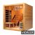 Vidalux 2 - 3 Person 'Relax' Hybrid Bench Sauna With Traditional & FAR Infrared Complete Heat