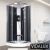 Vidalux Pure E Black 1000 x 1000 Electric Shower Cabin