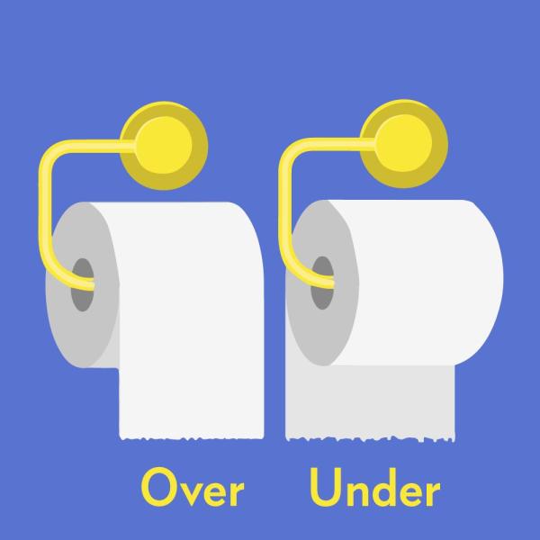 Under or Over? The Correct Way to Hang Your Toilet Roll & What It Reveals About You