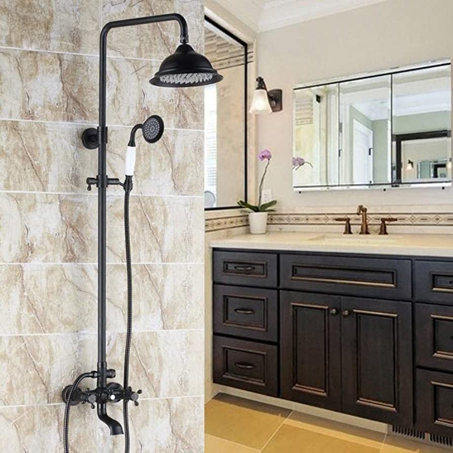 Classic Exposed Shower System with Rainfall Shower Head